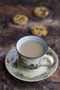 Hot milk coffee Royalty Free Stock Photo