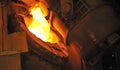 Hot molten steel Royalty Free Stock Photo