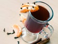 Hot mulled red wine Royalty Free Stock Photo