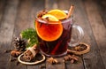 Hot mulled wine Royalty Free Stock Photo