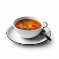 Soup On White Background Vector Illustration
