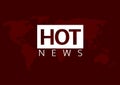Hot news illustration Royalty Free Stock Photo