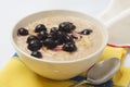 Hot Oatmeal Breakfast Cereall with Fruit Royalty Free Stock Photo