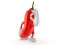 Hot paprika character with ok gesture