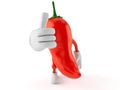 Hot paprika character with thumbs up