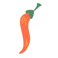 Hot Pepper Icon. Cartoon Chili pepper. ÃÂ¡ooking. Spicy food. Icon for food business, snack branding element logo vector. Vector