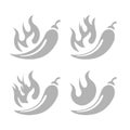 Hot pepper icon, vector illustration Royalty Free Stock Photo