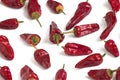 Background of dried pods of red hot chili peppers Royalty Free Stock Photo