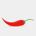 Hot peppers vector icon.