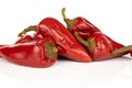 Hot pickled pepper isolated on white Royalty Free Stock Photo