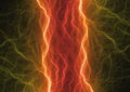 Hot plasma, abstract fiery lightning