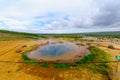 Hot pool of a geyser Royalty Free Stock Photo