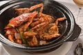 Hot pot fish crab with pepper