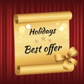 Hot Special Price Best Offer Badge with Ribbons Royalty Free Stock Photo