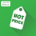 Hot price hang tag icon. Business concept hot price shopping pic