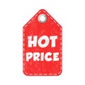 Hot price hang tag. Vector illustration Royalty Free Stock Photo