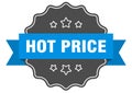 hot price label. hot price isolated seal. sticker. sign Royalty Free Stock Photo