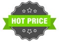 hot price label. hot price isolated seal. sticker. sign Royalty Free Stock Photo