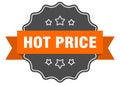 hot price label. hot price isolated seal. sticker. sign Royalty Free Stock Photo