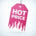 HOT PRICE label tag Royalty Free Stock Photo