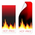 Hot price labels Royalty Free Stock Photo