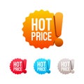 Hot Price Labels Royalty Free Stock Photo