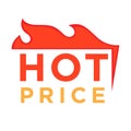 Hot price logo design burning fire logotype design at top
