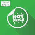 Hot price shopping icon. Business concept sale sticker pictogram Royalty Free Stock Photo