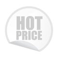 Hot price sticker Royalty Free Stock Photo