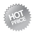 Hot price sticker Royalty Free Stock Photo