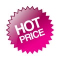 Hot price sticker Royalty Free Stock Photo
