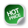 Hot price sticker Royalty Free Stock Photo