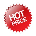 Hot price sticker icon Royalty Free Stock Photo