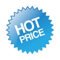 Hot price sticker seal Royalty Free Stock Photo