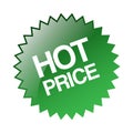 Hot price sticker stamp Royalty Free Stock Photo