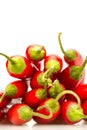 Hot red chili pepper white background Royalty Free Stock Photo