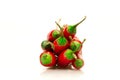 Hot red chili pepper white background Royalty Free Stock Photo