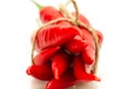 Hot red chili pepper white background Royalty Free Stock Photo