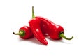 Hot red peppers or Fresno