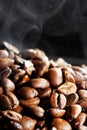 Hot roasted coffee beans Royalty Free Stock Photo