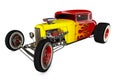 Hot Rod 3D render Royalty Free Stock Photo