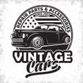 Vintage hot rod emblem design