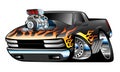Hot Rod Pickup Truck Illustration Royalty Free Stock Photo