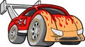 Hot-Rod Race-Car Vector Illustration