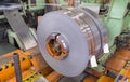 Hot Rolled steel coil straps with steel strapping, during processing, Plate metal sheet industry