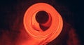 Hot-rolled steel process in steel industry Royalty Free Stock Photo