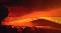 Hot-rolled steel process in steel industry Royalty Free Stock Photo