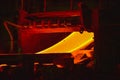 Hot-rolled steel process Royalty Free Stock Photo