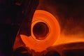 Hot-rolled steel process Royalty Free Stock Photo