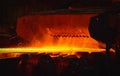 Hot-rolled steel process Royalty Free Stock Photo